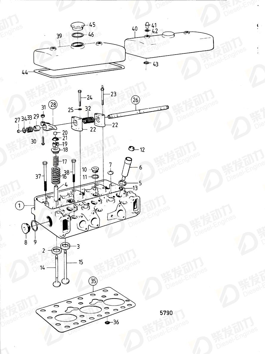 VOLVO Outlet valve 421208 Drawing